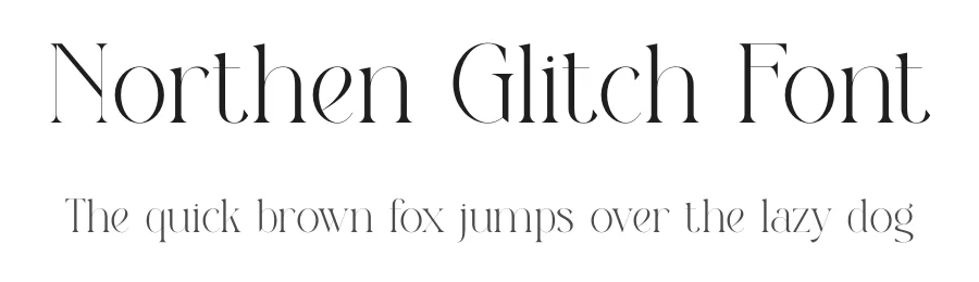 Northen Glitch Font by SURATMI — Decorative Font