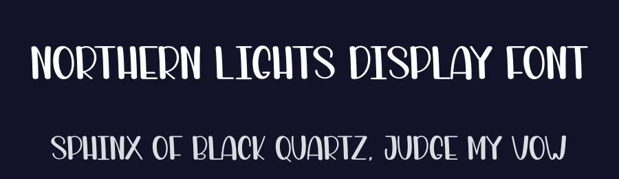 Northern Lights Display Font by creativeletter — Display Font — thumbnail 2