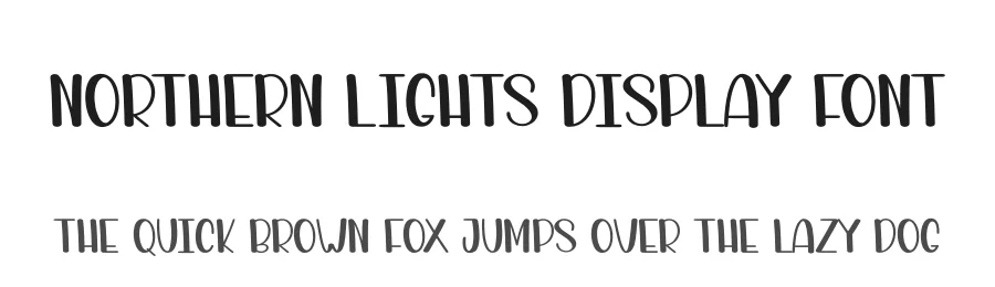 Northern Lights Display Font by creativeletter — Display Font