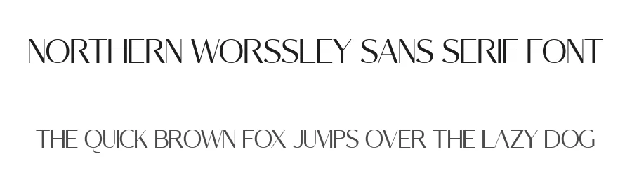 Northern Worssley Sans Serif Font by Typetemp Studio — Display Font