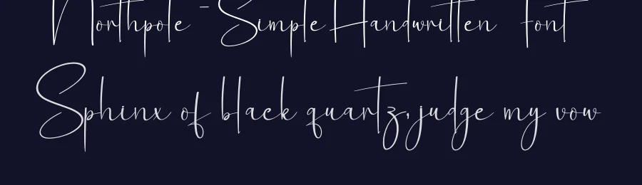 Northpole – Simple Handwritten Font by creativeletter — Script Handwritten Font — thumbnail 2