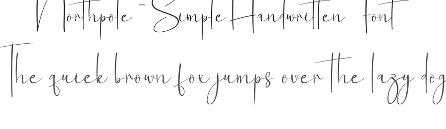 Northpole – Simple Handwritten Font by creativeletter — Script Handwritten Font