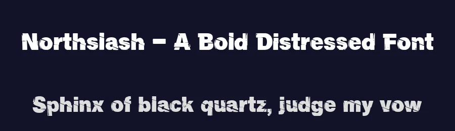Northslash – A Bold Distressed Font by letterhanna — Decorative Font — thumbnail 2