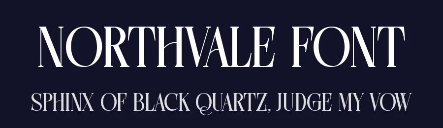 Northvale Font by Heinzel Std. — Display Font — thumbnail 2