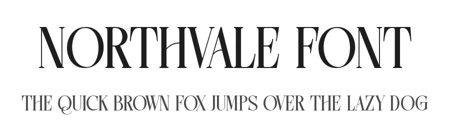 Northvale Font by Heinzel Std. — Display Font