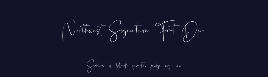 Northwest Signature Font Duo by fontkong — Script Handwritten Font — thumbnail 2