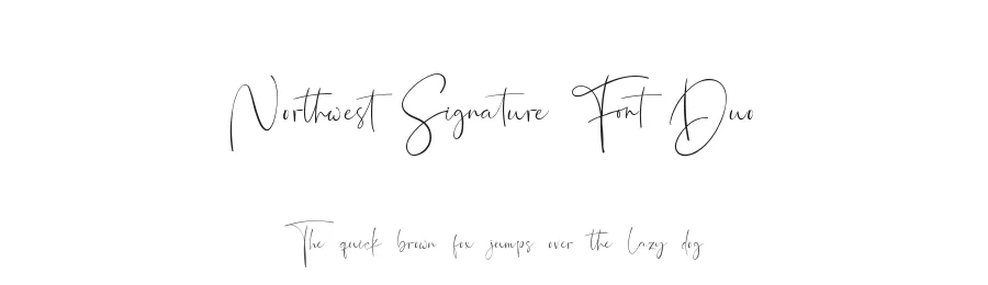 Northwest Signature Font Duo by fontkong — Script Handwritten Font