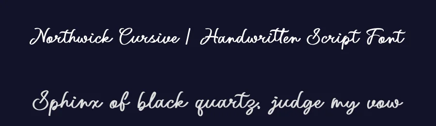 Northwick Cursive | Handwritten Script Font by Gracetypestudio — Script Handwritten Font — thumbnail 2