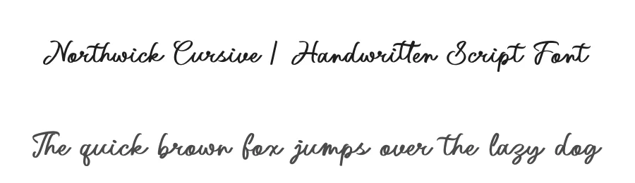 Northwick Cursive | Handwritten Script Font by Gracetypestudio — Script Handwritten Font