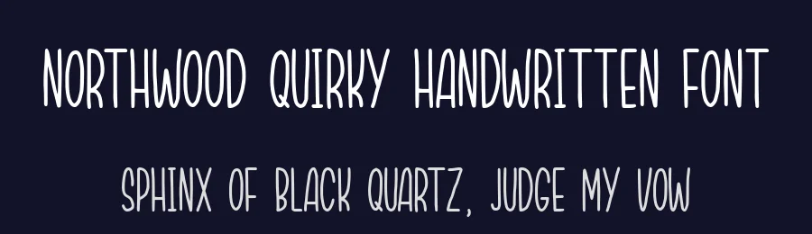 Northwood Quirky Handwritten Font by balpirick — Script Handwritten Font — thumbnail 2