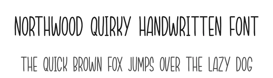 Northwood Quirky Handwritten Font by balpirick — Script Handwritten Font
