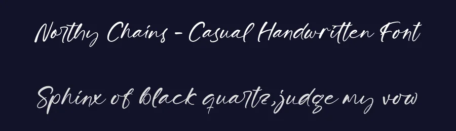 Northy Chains – Casual Handwritten Font by stylishtype.co — Script Handwritten Font — thumbnail 2