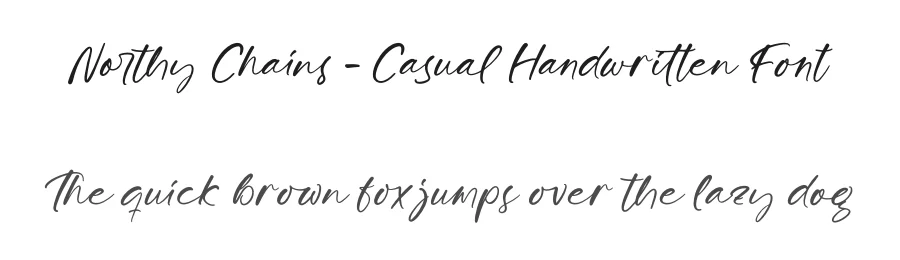 Northy Chains – Casual Handwritten Font by stylishtype.co — Script Handwritten Font