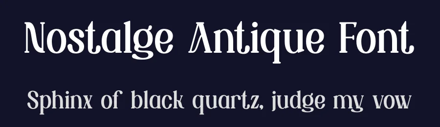 Nostalge Antique Font by Rismatype — Decorative Font — thumbnail 2