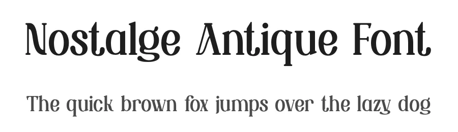Nostalge Antique Font by Rismatype — Decorative Font