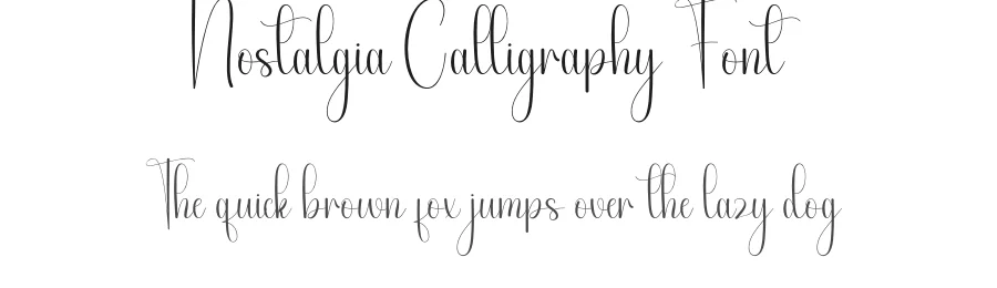 Nostalgia Calligraphy Font by andikastudio — Script Handwritten Font