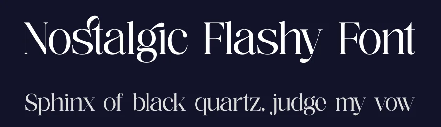 Nostalgic Flashy Font by timelesstype.co — Serif Font — thumbnail 2