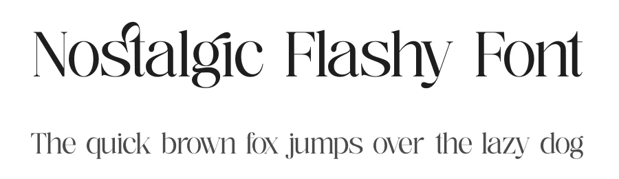 Nostalgic Flashy Font by timelesstype.co — Serif Font