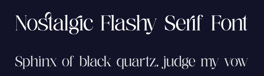 Nostalgic Flashy Serif Font by timelesstype.co — Serif Font — thumbnail 2