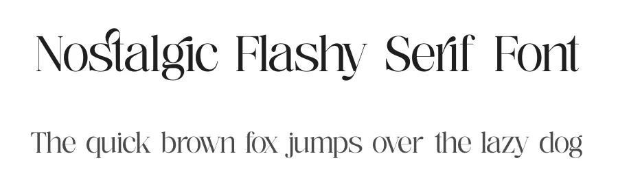 Nostalgic Flashy Serif Font by timelesstype.co — Serif Font