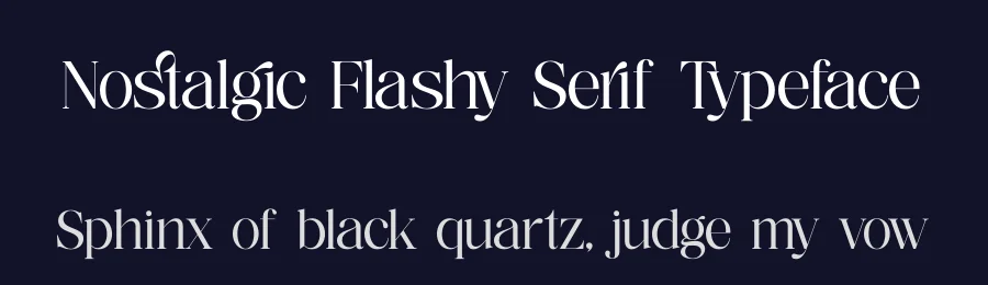Nostalgic Flashy Serif Typeface by timelesstype.co — Display Font — thumbnail 2