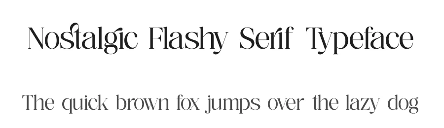 Nostalgic Flashy Serif Typeface by timelesstype.co — Display Font