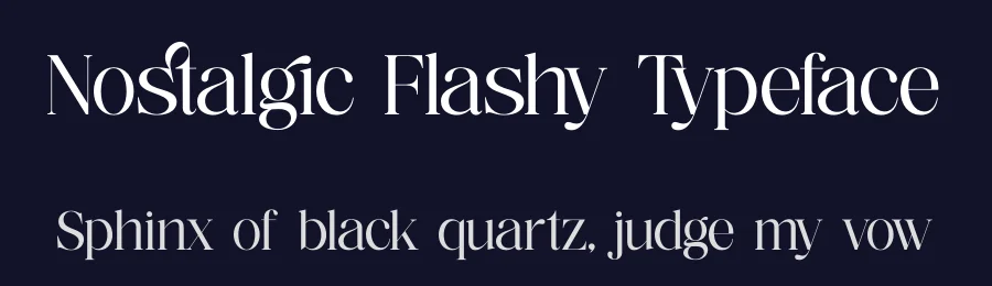 Nostalgic Flashy Typeface by timelesstype.co — Display Font — thumbnail 2