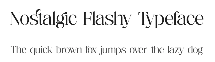 Nostalgic Flashy Typeface by timelesstype.co — Display Font