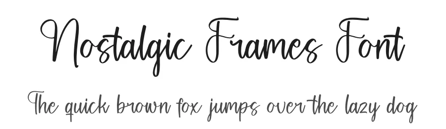 Nostalgic Frames Font by stylishtype.co — Script Handwritten Font