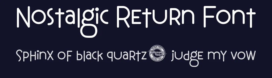 Nostalgic Return Font by CalligraphyFonts.net — Display Font — thumbnail 2