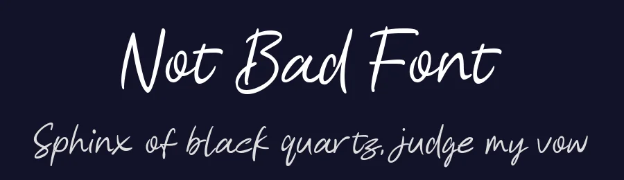 Not Bad Font by Ketapel — Script Handwritten Font — thumbnail 2