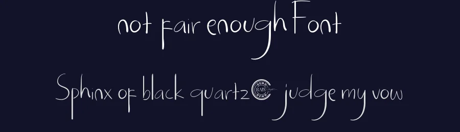 Not Fair Enough Font by RaisProject — Display Font — thumbnail 2