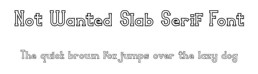 Not Wanted Slab Serif Font by VinType — Slab Serif Font