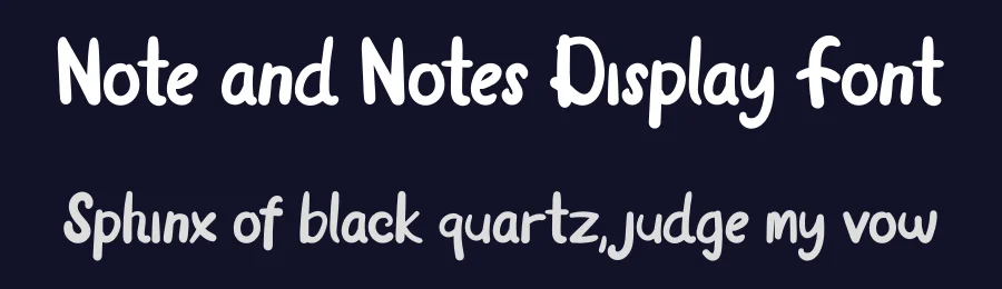 Note and Notes Display Font by planetz studio — Display Font — thumbnail 2