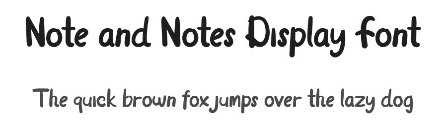 Note and Notes Display Font by planetz studio — Display Font