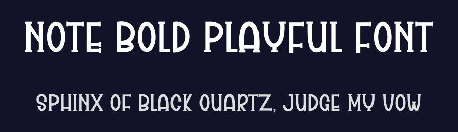 Note Bold Playful Font by freshtypeink — Display Font — thumbnail 2