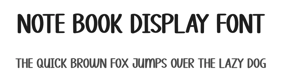 Note Book Display Font by andikastudio — Display Font