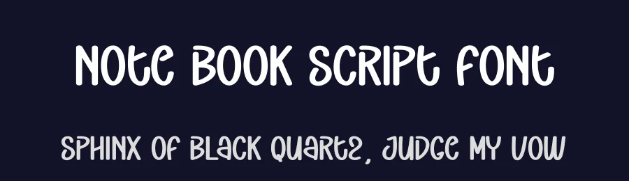 Note Book Script Font by creativeletter — Display Font — thumbnail 2