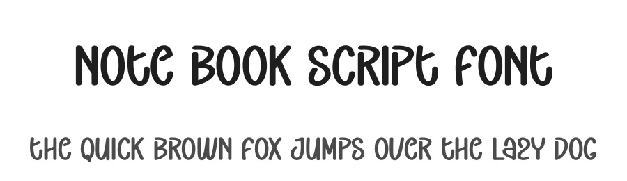 Note Book Script Font by creativeletter — Display Font