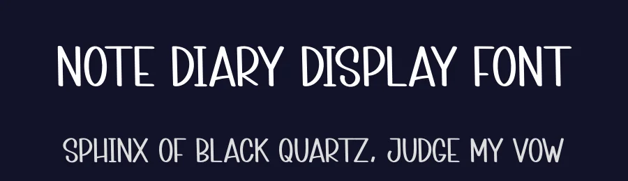 Note Diary Display Font by andikastudio — Display Font — thumbnail 2