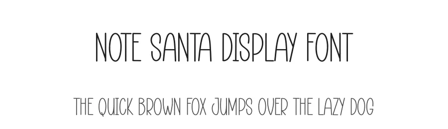 Note Santa Display Font by andikastudio — Display Font