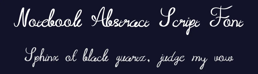 Notebook Abstract Script Font by imamfathoni0 — Script Handwritten Font — thumbnail 2