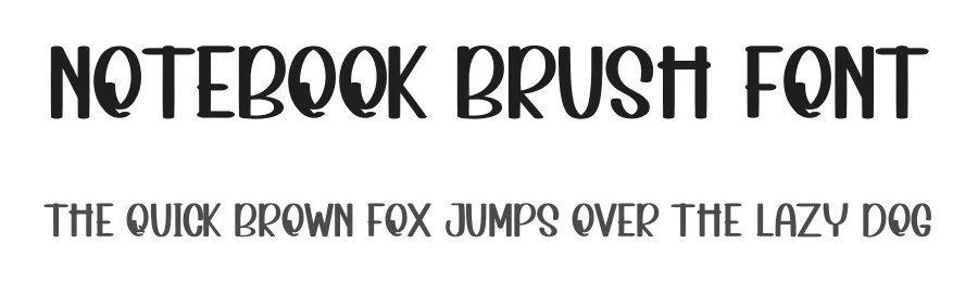 NoteBook Brush Font by inermediaSTUDIO — Display Font