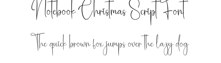Notebook Christmas Script Font by creativeletter — Script Handwritten Font