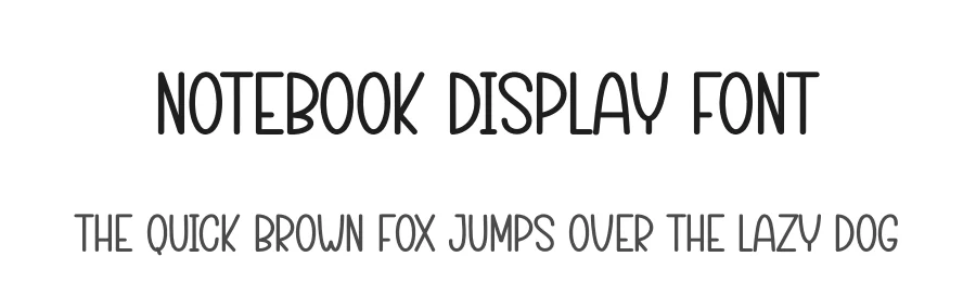 Notebook Display Font by creativeletter — Display Font