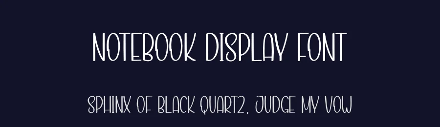 Notebook Display Font by andikastudio — Display Font — thumbnail 2