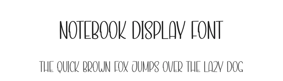Notebook Display Font by andikastudio — Display Font