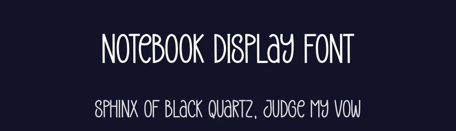 Notebook Display Font by creativeletter — Display Font — thumbnail 2