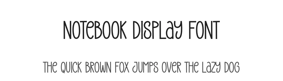 Notebook Display Font by creativeletter — Display Font