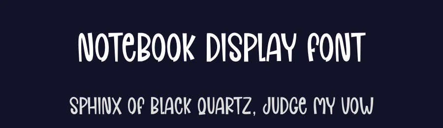 Notebook Display Font by andikastudio — Display Font — thumbnail 2